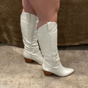 White cowboy boots